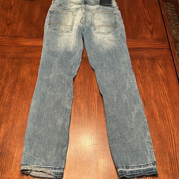 Arizona Ultra Flex 360 Blue Distressed Jean Size 30 x 32 Slim - Picture 6 of 6